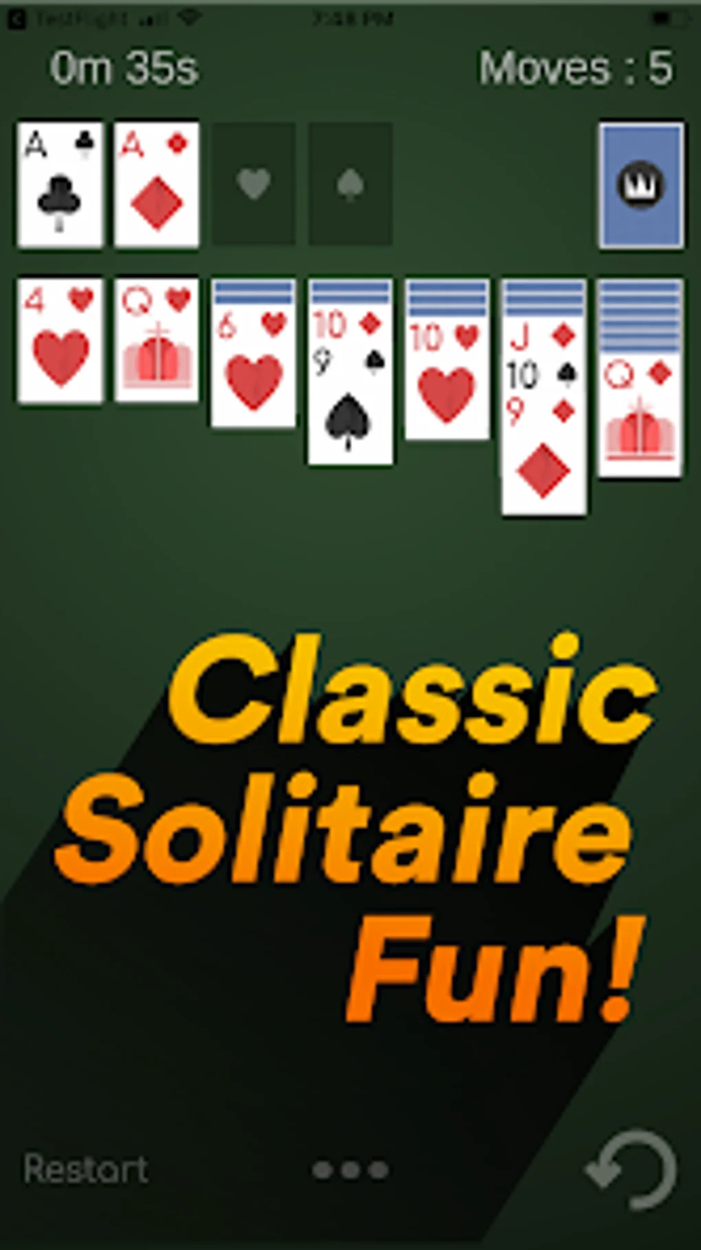Play solitaire full screen